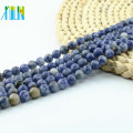 TOP Grade Charm Rare Lapis Sea Sediment Natural Round Gemstone Beads , L-0081